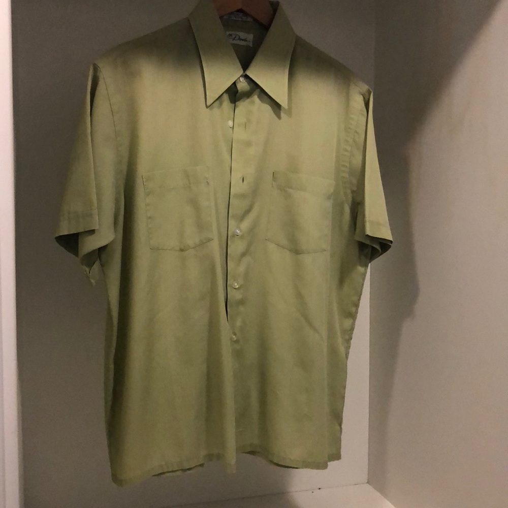 Green button up